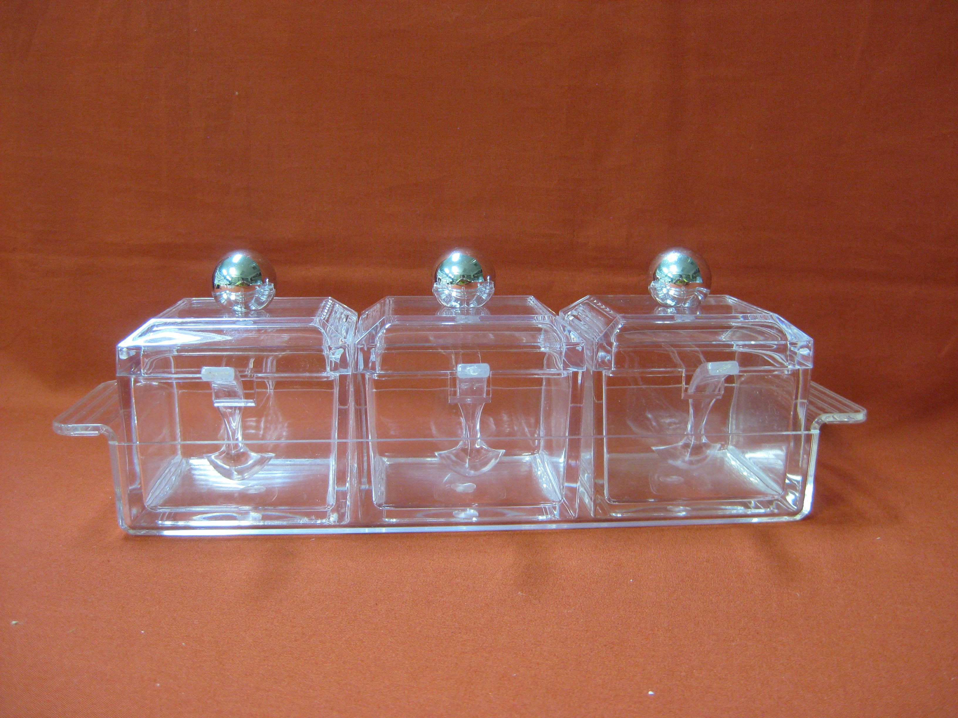 Acrylic Set of Mutiple Sugar Pots II