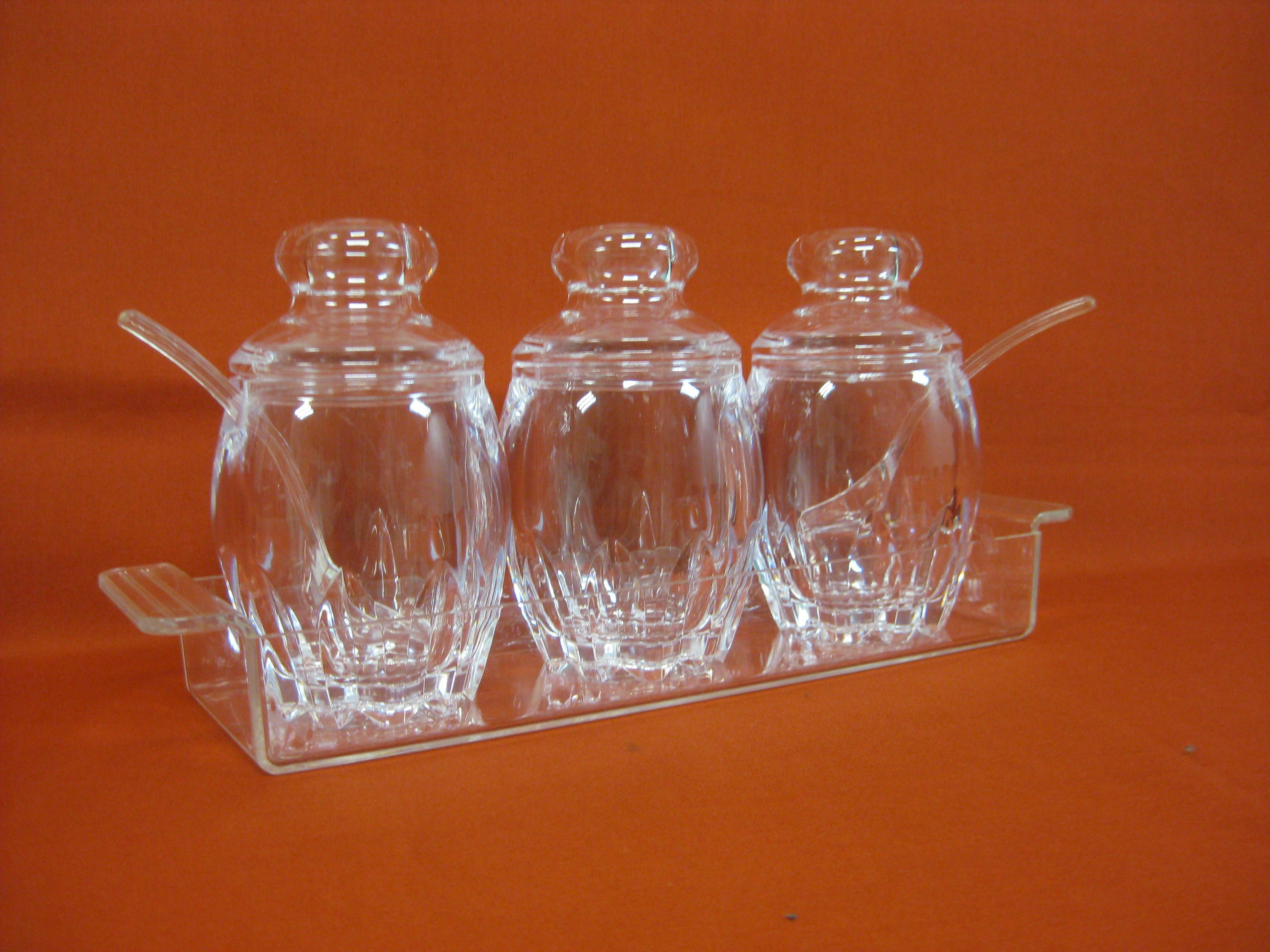 Acrylic Set of Mutiple Sugar Pots II