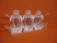 Acrylic Set of Mutiple Sugar Pots II