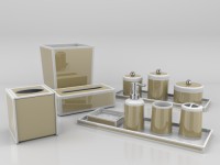 High-Gloss-Lacquer Bathroom Accessiores