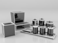 High-Gloss-Lacquer Bathroom Accessiores