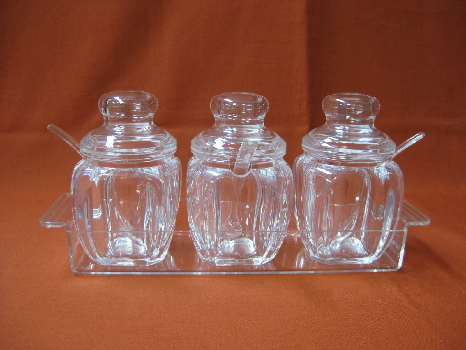 Acrylic Set of Mutiple Sugar Pots II