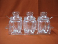 Acrylic Set of Mutiple Sugar Pots II