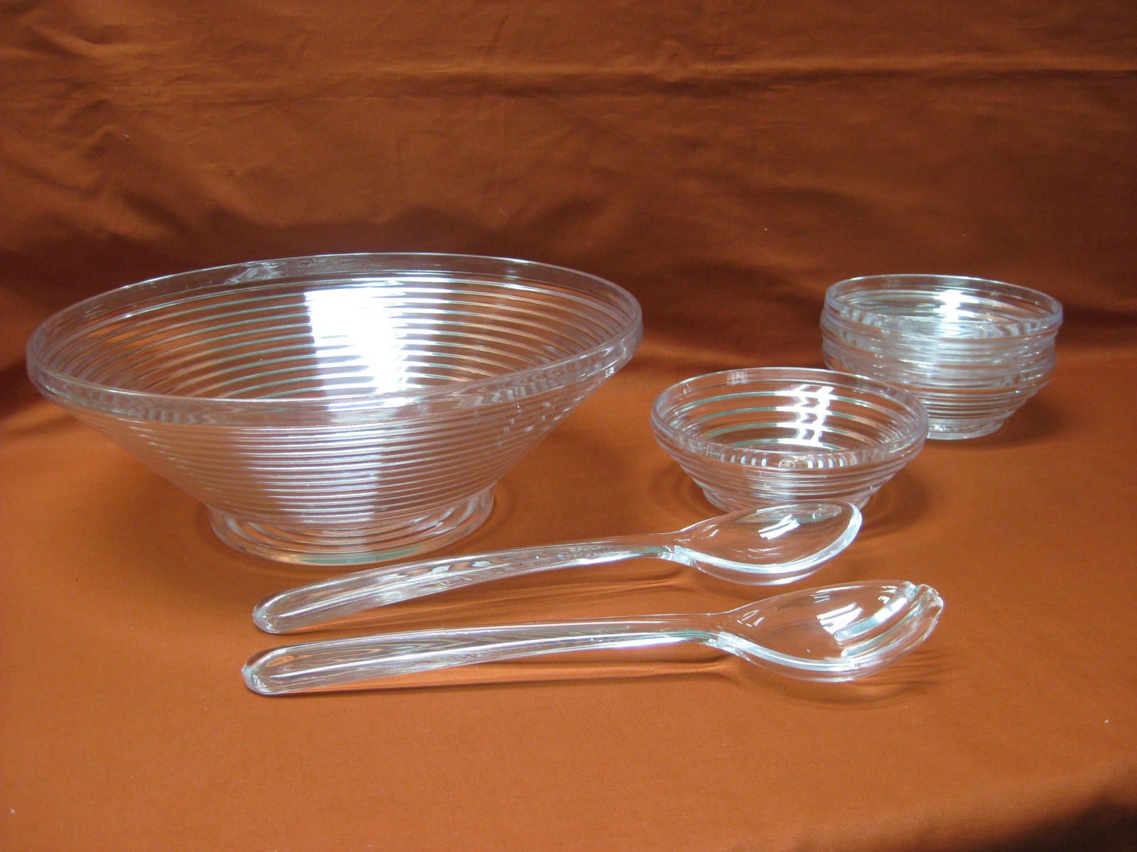 Acrylic 7 Pcs Salad Serving Bowl I