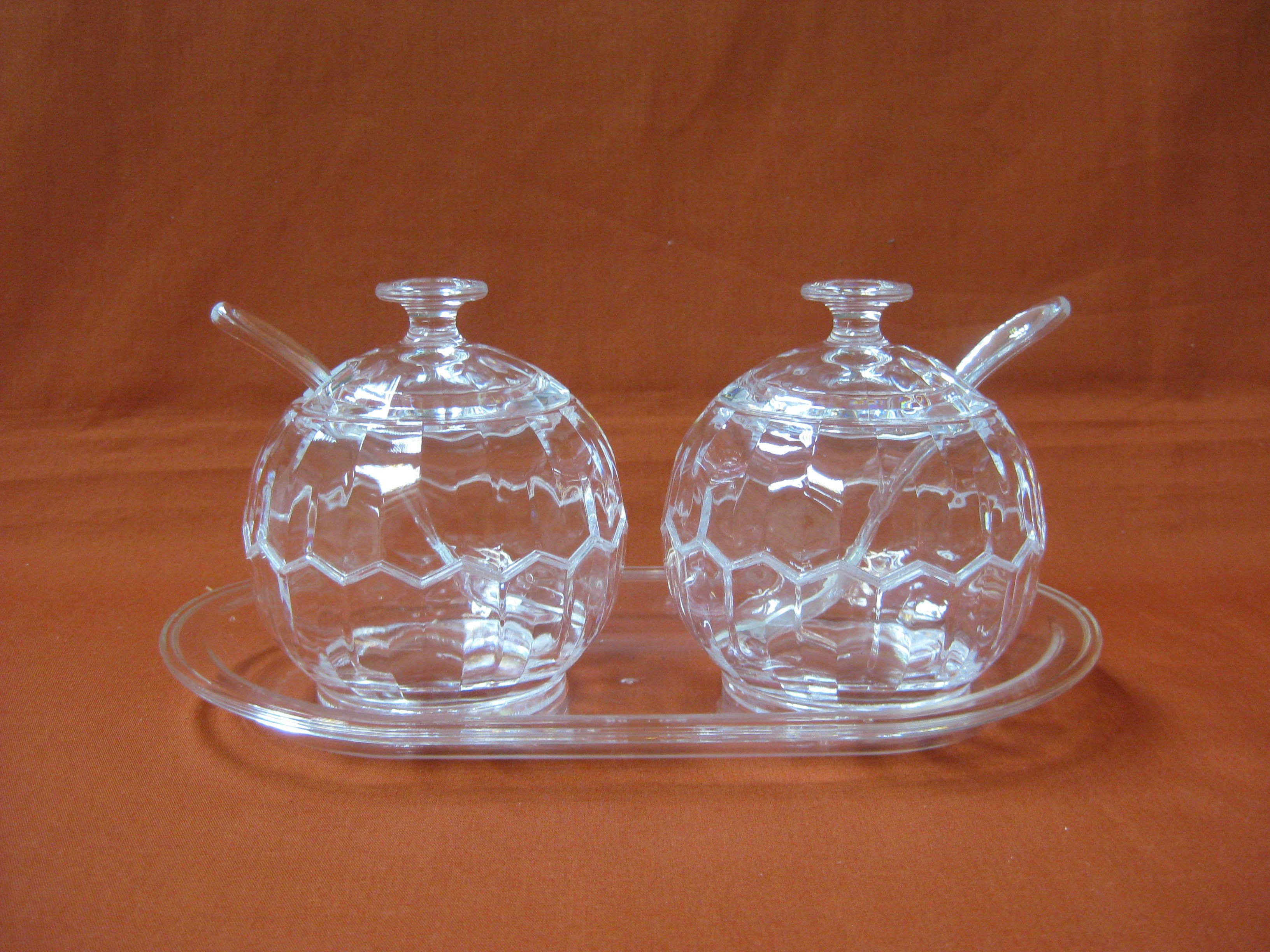 Acrylic Set of Mutiple Sugar Pots I