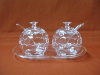 Acrylic Set of Mutiple Sugar Pots I