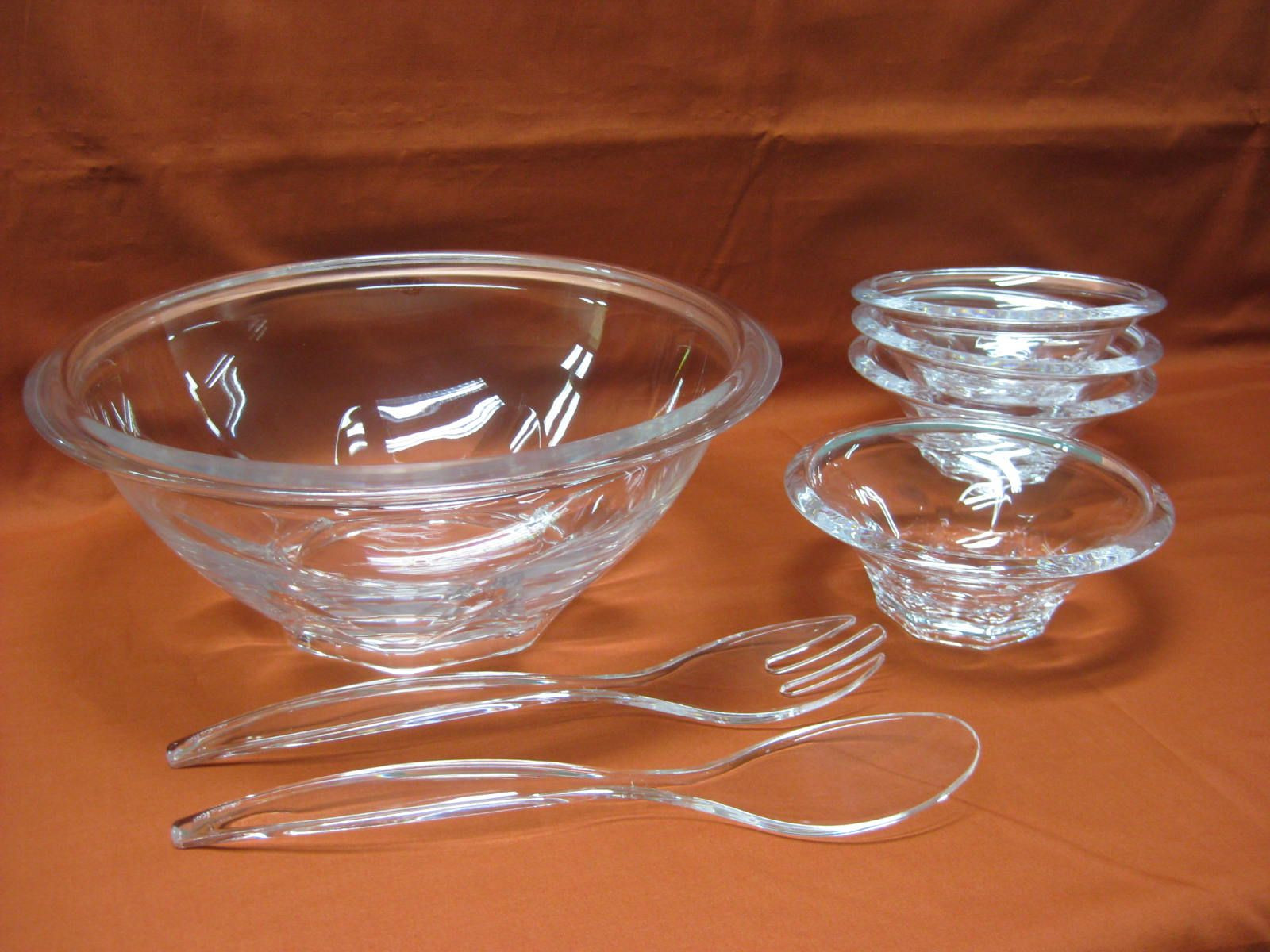 Acrylic 7 Pcs Salad Serving Bowl II